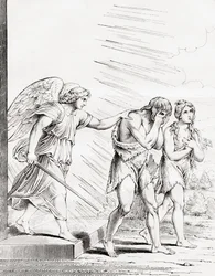 Adam i Ewa wygnani z Raju, XIX w.